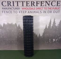 Critterfence 12.5GA BLACK 2x4 Knotted Horse Fence 4 x 70 NEW Critterfence 12.5GA BLACK 2x4 Knotted Horse Fence 4 x 70