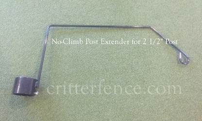 No-climb post extender for 2 1/2" post