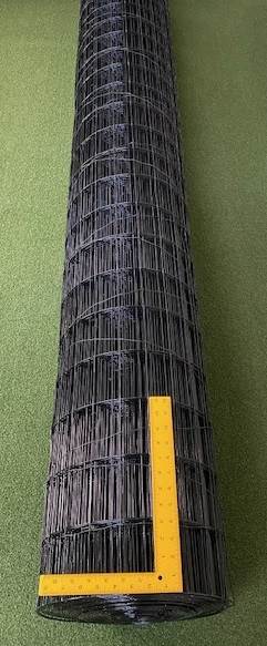 Critterfence Black Steel 2x4 Inch Grid 6 x 100 NEW - 680332611558