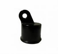 1 5/8 Black Aluminum Hole Cap With Screw - itemId324